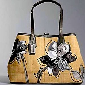 COACH Hampton’s 10th Anniversary Straw Handbag